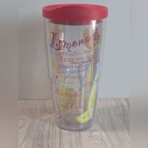 Tervis Lemonade Recipe Tumbler with Lemons And Straw 24oz